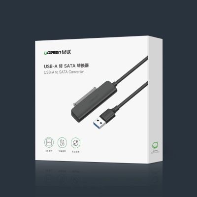 21. Ugreen adapter HDD SSD 2.5'' SATA III 3.0 - USB 3.2 Gen 1 (USB 5 Gbps) black (70609 CM321)