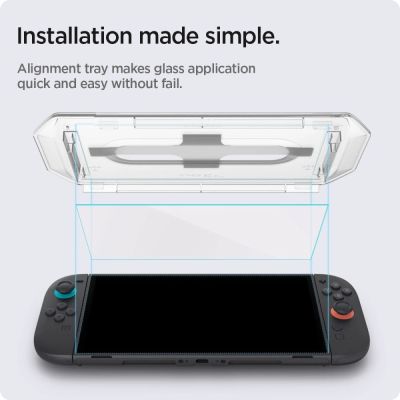 7. Spigen Glas.Tr ”EZ FIT” Tempered Glass 2-pack for Nintendo Switch 2 - Transparent
