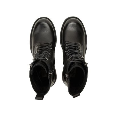 6. Lee Cooper women's shoes ankle boots black zipper ankle boots natural leather