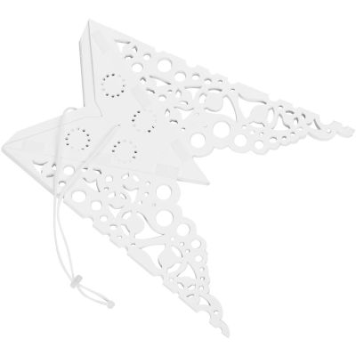 11. PAPER DECORATION SNOWFLAKE DIAMETER 64 CM WHITE DELUXE