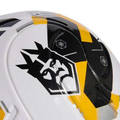 3. adidas Sacramento Kings League Soccer Ball White, Black, and Yellow KE8229