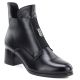 Women's insulated ankle boots with a block heel, black, Potocki SZ12868
