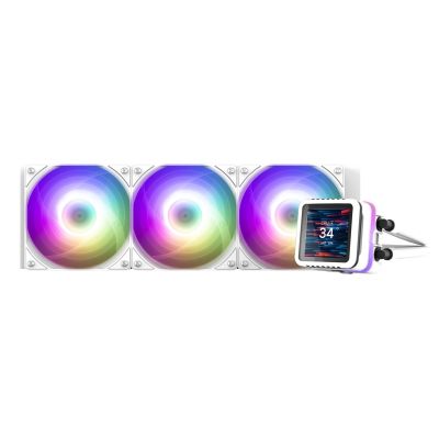 6. Zalman ALPHA2 DS A36 Complete Water Cooling, 2.7 Inch LCD, 360mm - White