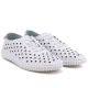 4. Women's leather openwork shoes white Cambell by Potocki DO87320
