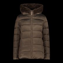 CMP women's winter jacket with hood, sports, insulated, brown (34K0036F/P981)