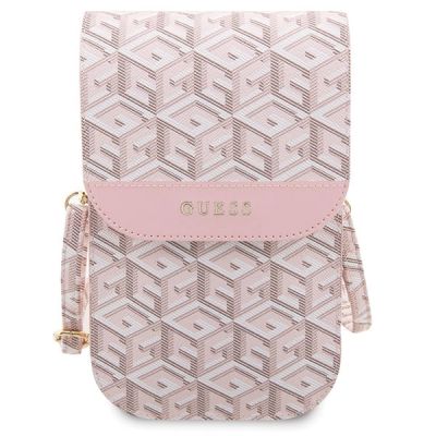 2. Guess Handbag GUWBHGCFSEP pink/pink GCube Stripe