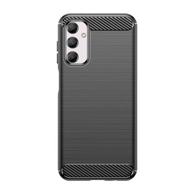 7. Flexible carbon pattern case for Samsung Galaxy M14 Carbon Case - black