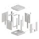 7. Lanberg WF11-3304-10S 4U Rack Wall Mount Cabinet Gray