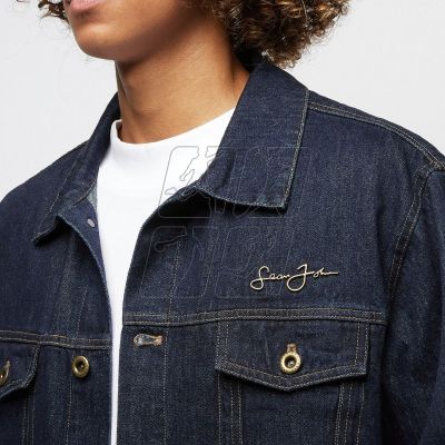 5. Sean John Classic Logo Denim Jacket M JM213-042-01