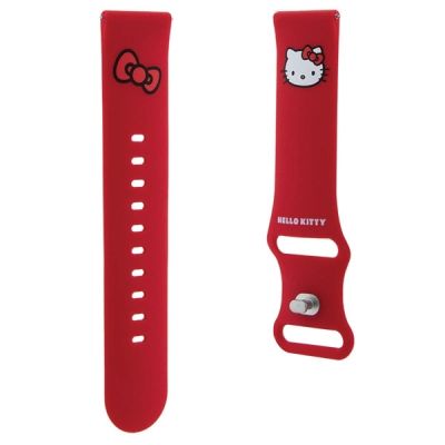 3. Hello Kitty Silicone Kitty Head strap universal 22mm - red