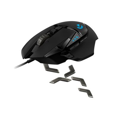 21. Logitech G502 Gaming HERO EU Mouse 910-005471 (optical; 16000 DPI; black)