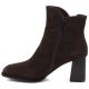 8. Women's brown leather high-heeled ankle boots Big Star UU274379