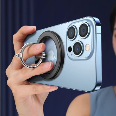 6. Joyroom kit multifunctional magnetic car holder ring phone support black (JR-ZS294)