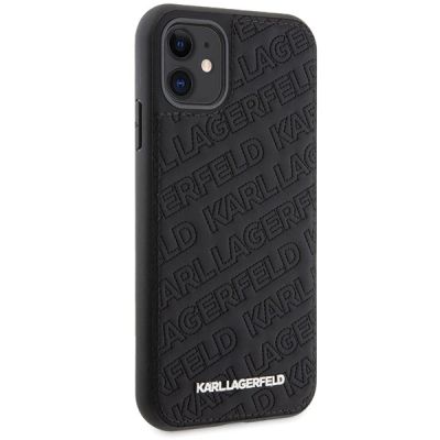 4. Karl Lagerfeld Quilted K Pattern case for iPhone 11 / Xr - black