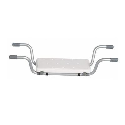 Adjustable bathtub inset bench