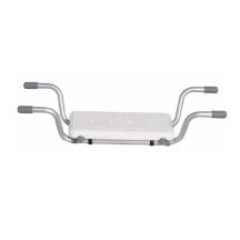 Adjustable bathtub inset bench