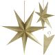 DECORATIVE PAPER STAR 60CM CHAMPAGNE