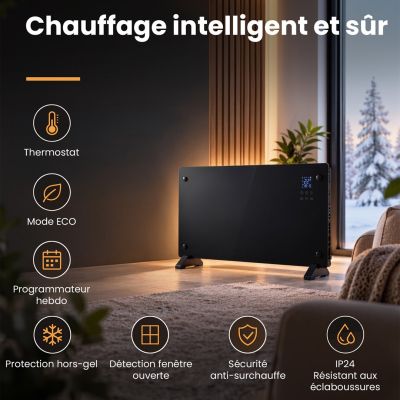 3. Extralink Smart Panel Heater 2000W | Black