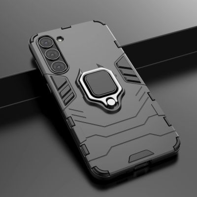 18. Ring Armor case for Samsung Galaxy S23+ armored cover magnetic holder ring black
