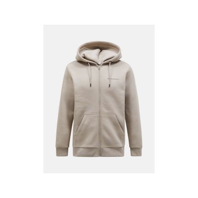 Peak Performance M Original Small Logo Zip Beige Sweatshirt