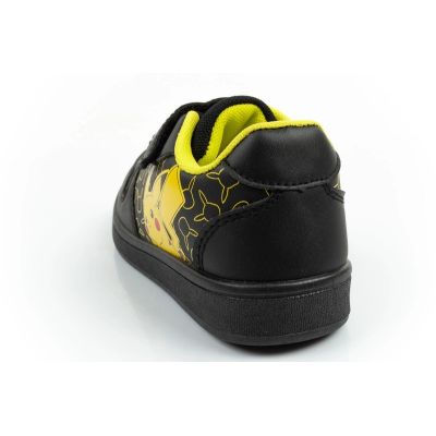 5. Leomil children's sports shoes Pokemon sneakers lightweight with velcro black