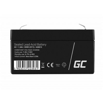 4. GREEN CELL GEL BATTERY AGM13 6V 1.3AH