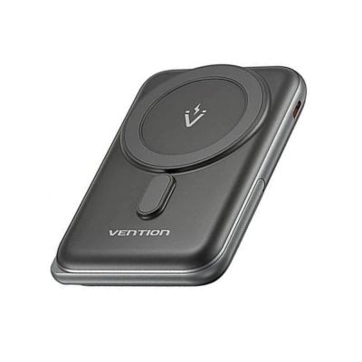 2. Vention 20W PD 10000 mAh Wireless Magnetic Power Bank Black