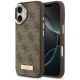Guess 4G Logo Plate MagSafe case for iPhone 17 - brown