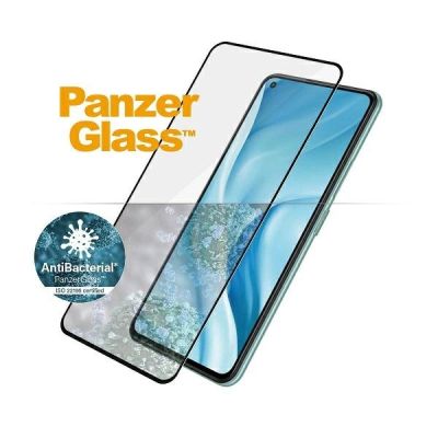 2. PanzerGlass E2E Regular tempered glass for Xiaomi Mi 11 Lite 5G antibacterial - with black frame