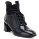 Women's insulated high-heeled ankle boots, black, Vinceza 58670