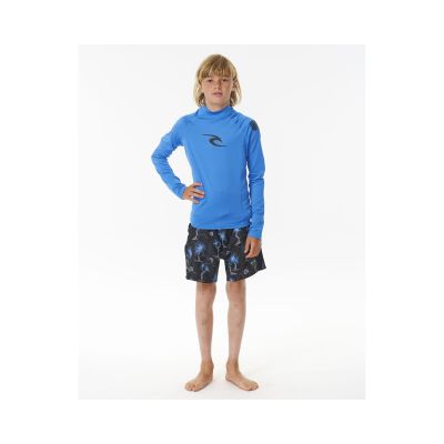 4. Boy's Lycra RIP CURL Waves Upf L/S-Boy blue