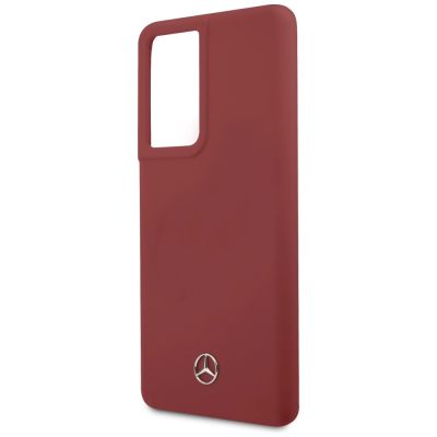 6. Mercedes Silicone Line Case for Samsung Galaxy S21 Ultra - Red