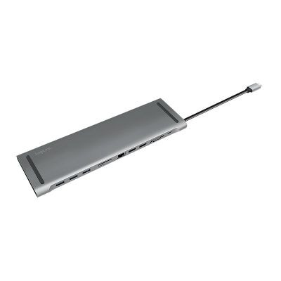 4. LogiLink UA0373 - Wired - USB 3.2 Gen 1 (3.1 Gen 1) Type-C - 100 W - 3.5 mm - 10,100,1000 Mbit/s - Aluminum
