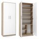2. OLIV 2D filing cabinet 74x35xH180 sonoma/white