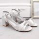 9. Vinceza W JAN305 silver high-heeled sandals