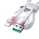 5. Joyroom S-A42 Crystal-Clear Series 3A USB-A - Lightning cable 1.2m - white