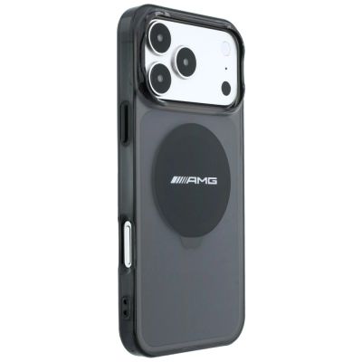 4. Mercedes AMG IML Transparent Bicolor Block MagSafe Case for iPhone 18 Pro Max / 17 Pro Max - Black