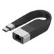 Techly ICOC USBC-RJ45 Network Cable Black 0.144 m