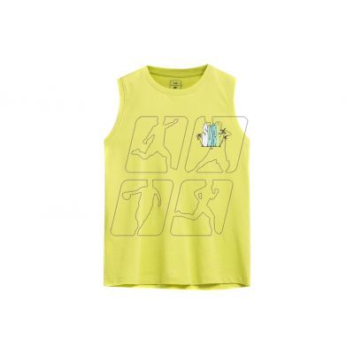 T-shirt 4F Junior HJL22J-TSM010 yellow