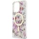 11. Guess GUHMP14LHCFWST iPhone 14 Pro 6.1" transparent hardcase Flower MagSafe
