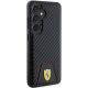 4. Ferrari Carbon Stitched Bottom case for Samsung Galaxy S24 - black
