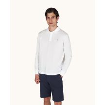Men's cotton polo shirt Paul&Shark white 99311003-10 - classic, elegant