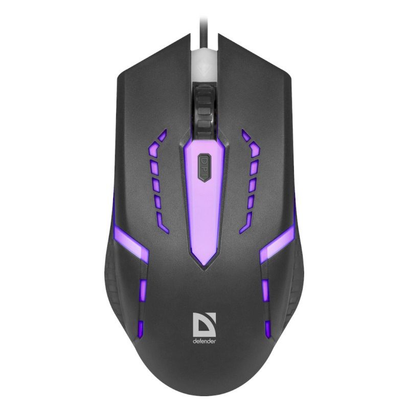 2. Defender Flash Wired Mouse MB-600L OPTIC LED 1200 DPI 4P 52600