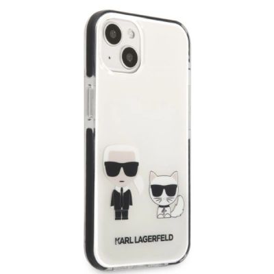 4. Karl Lagerfeld KLHCP13STPEKCW iPhone 13 mini 5.4" hardcase white/white Karl&Choupette