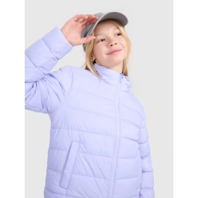 4. Girls' down jacket with synthetic filling 4F 4FJWSS25TDJAF515-52S