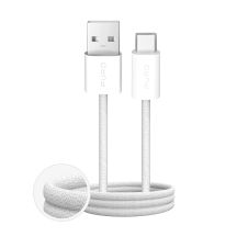 Puro Fabrik 2.0 10W USB-A - USB-C Braided Cable 1.5m - White