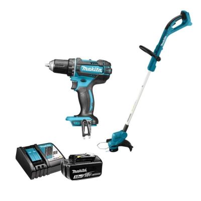 COMBOKIT MAKITA DLX2489 18V set (drill driver DDF482; trimmer DUR193; battery BL1830B; charger DC18RC))