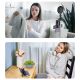 18. Selfie stick WC13YDS telescopic tripod 1.3m with double lamp and phone holder - black