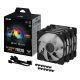 9. ASUS TUF GAMING TR120 ARGB 3IN1 Black Computer Case Air Cooler 12 cm Black