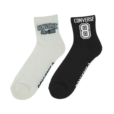 3. Converse 2-pack socks white, black E1345A